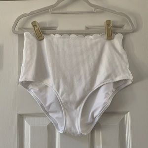 Aerie High Waisted Full Coverage Bikini Bottoms, Size Large